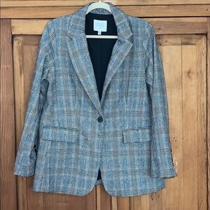 Madison D’Amelie Glen-check Patterned Single Breasted blazer Sz. MD